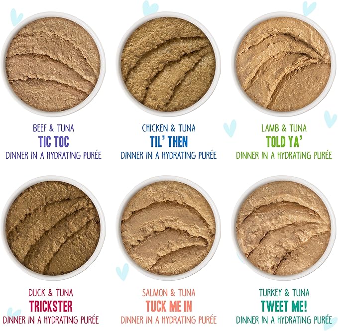 Weruva B.F.F. Play - Best Feline Friend Paté Lovers, Aw Yeah!, Play Paté Buffet Variety Pack, 2.8oz Can (Pack of 18)