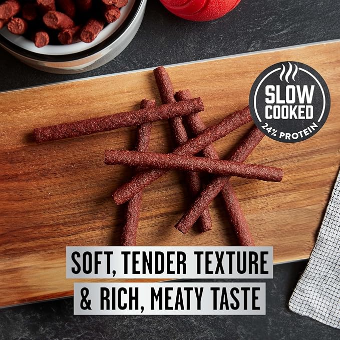 Pup-Peroni Dog Treats, Prime Rib Flavor, 5.6 Ounce (Pack of 8), Made with Real Steak