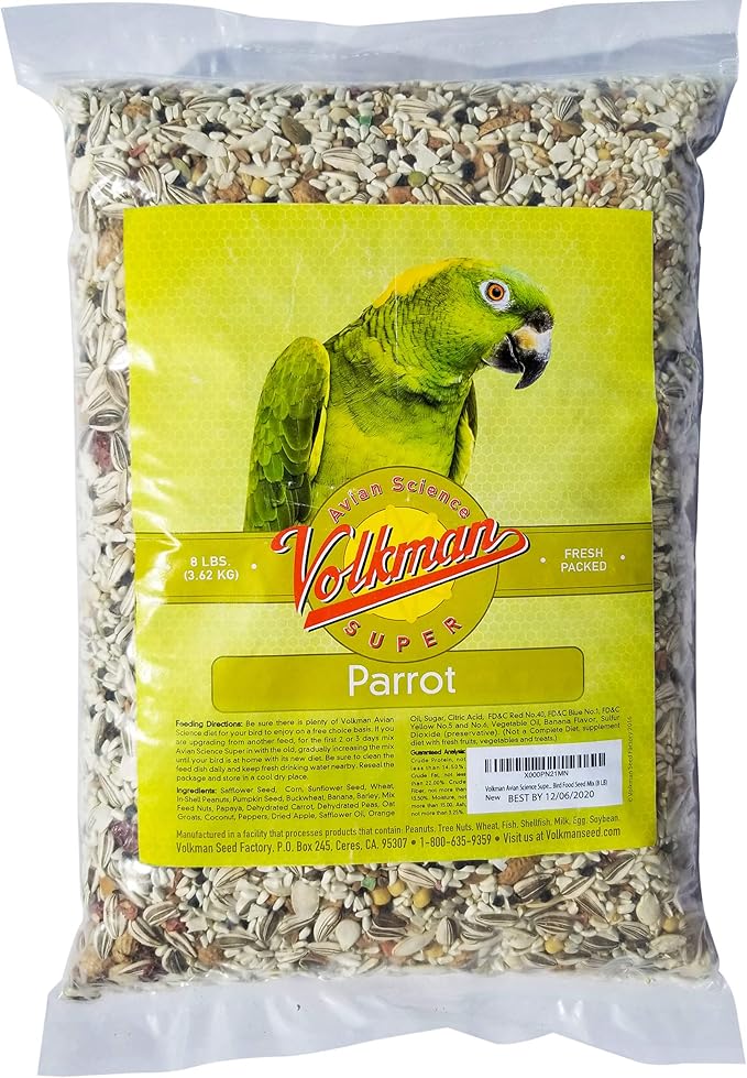 Volkman Avian Science Super Parrot Bird Food 8lb