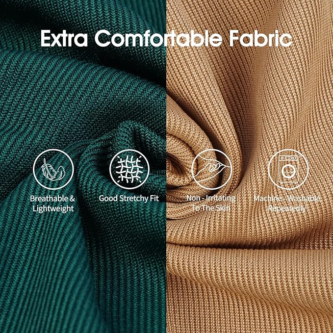 IECOii 2 Pack Summer Dog Shirt | Stretchy Fade-Resistant Fabric, Machine Washable Convenient,Home & Outdoor Clothes Fit for Medium Breeds, Khaki+Green, XL