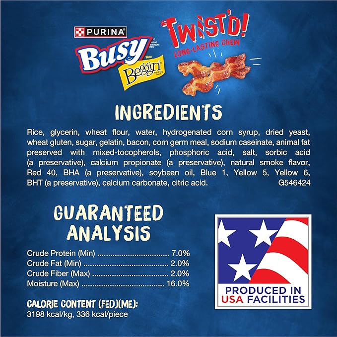 Purina Busy with Beggin’ Twist’d Adult Dog Chew Bone Treats - 6 ct. Pouch