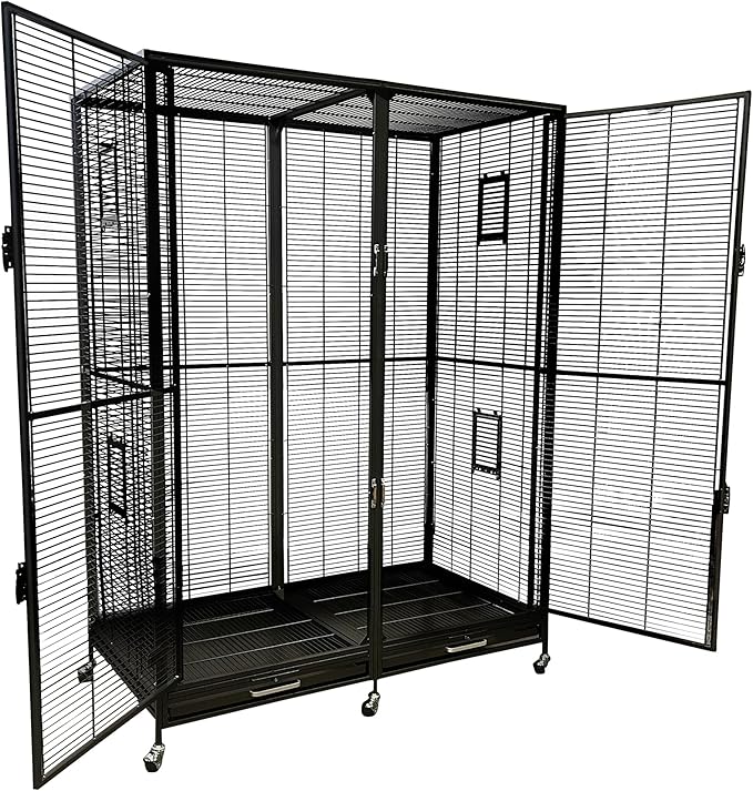 Exotic Nutrition Borneo Small Animal Cage - for Sugar Gliders, Squirrels, Marmosets & Other Small Pets (Cage)