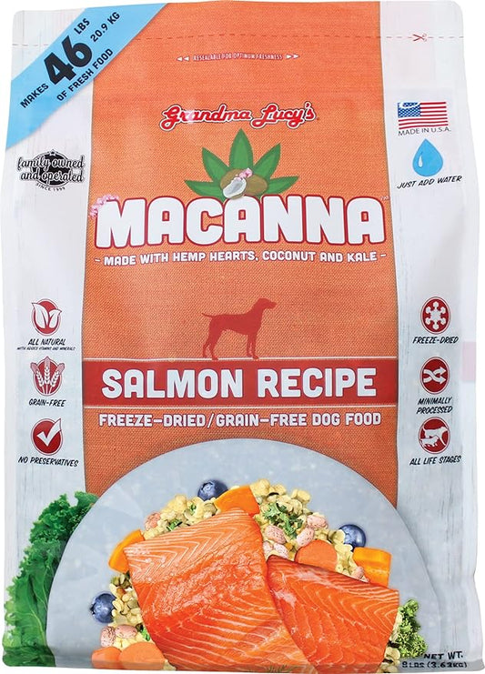 Macanna Salmon Freeze-Dried Dog Food 8lbs