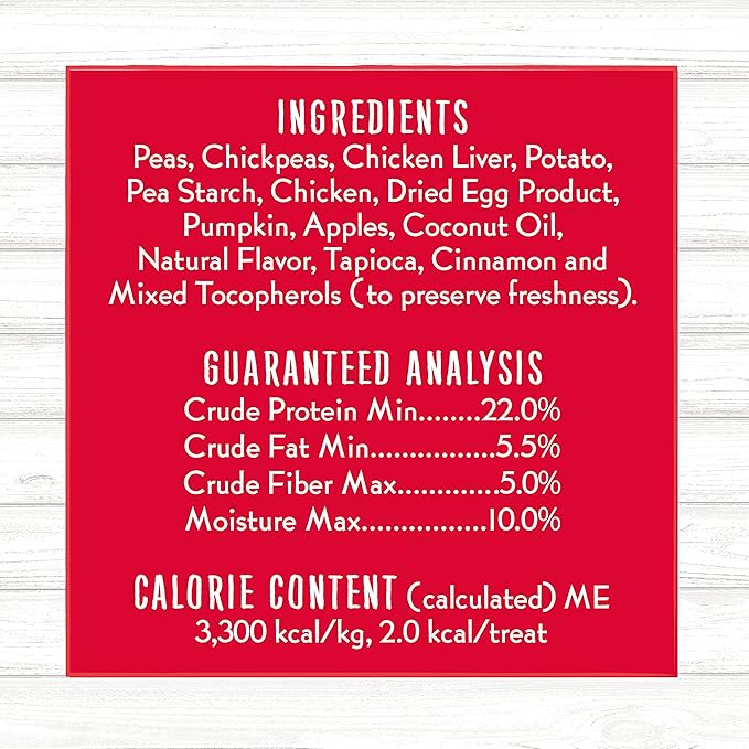 Charlee Bear Grain-Free Bear Crunch Chicken, Pumpkin & Apple Flavor - Net Wt 8 oz. (Pack of 2)