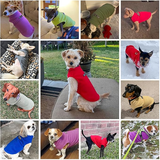 BEAUTYZOO Dog Fleece Vest Sweater Winter Jacket for Small and Medium Large Dogs with D-Ring Leash Cold Weather Coat Hoodie for XS S M Dogs Boy or Girls, Navy Blue XL