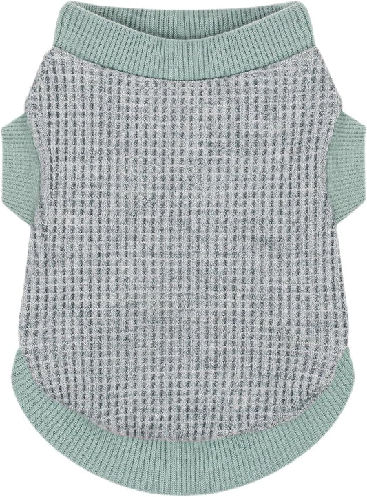 Cozy and Functional Dog Shirts for Small Puppies: Stretchable Green Attire with Easy-On Design, Ideal for Chihuahuas and Yorkies - Enhance Comfort and Playfulness on Chill Days XX-Small