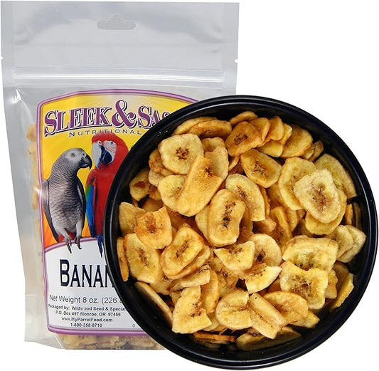SLEEK & SASSY Banana Parrot Treat (8 oz.)