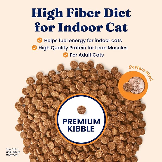 Solid Gold Indoor Dry Cat Food - Grain Free & Gluten Free - Chicken Cat Food Dry Kibble for Indoor Cats w/Probiotics & Fiber for Gut Health - Sensitive Stomach & Hairball Support for Adult Cats -12LB