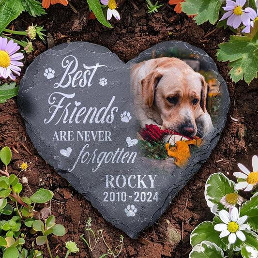 Personalized Dog Memorial Gifts for Loss of Dog, Custom Pet Memorial Stone with Photo Name Date, Stones for Dogs, Gift for Cat Lovers, Bereavement Sympathy Gift for Pet Lover, Quote 3
