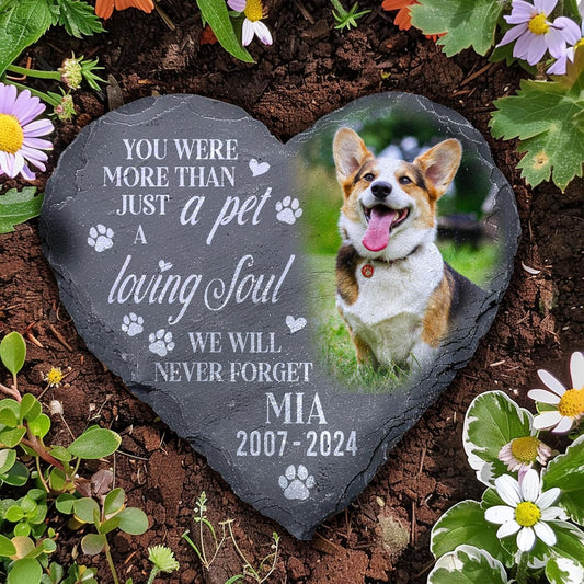 Personalized Dog Memorial Gifts for Loss of Dog, Custom Pet Memorial Stone with Photo Name Date, Stones for Dogs, Gift for Cat Lovers, Bereavement Sympathy Gift for Pet Lover, Quote 9