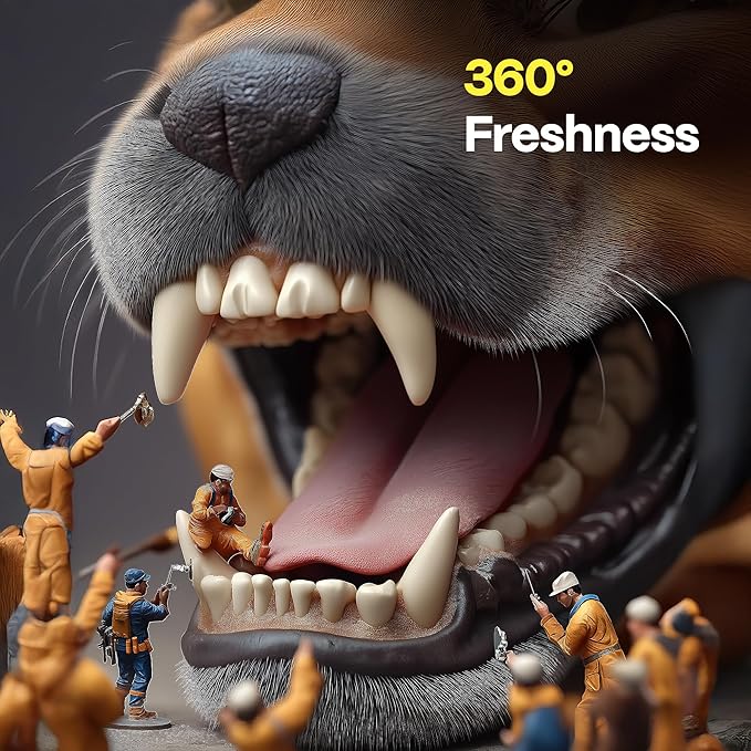 DOCO Dog Teeth Cleaning Wipes - Dog Tooth Brushing Kit, Remove Plaque & Tartar, Freshen Breath, No Rinse, Easy Pet Tooth Cleaning Kit for Oral Care, Ideal for Cat Owners - Chicken Flavor, 50 ct.