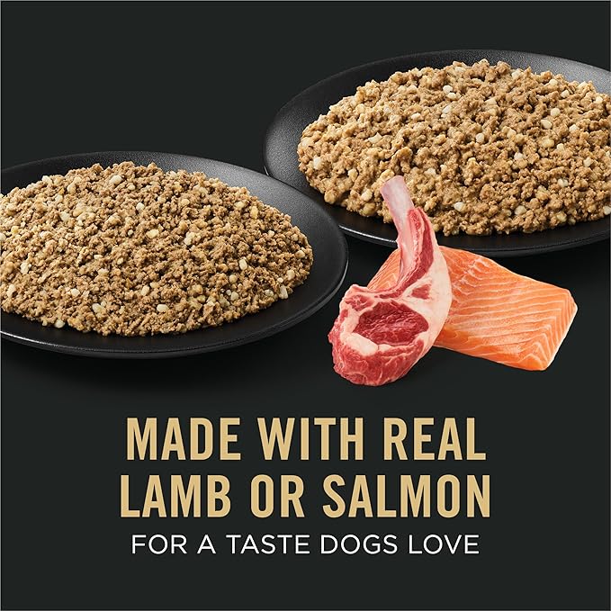 Purina Pro Plan Sensitive Skin and Stomach Wet Dog Food, Salmon and Rice and Lamb and Oat Meal Variety Pack - (Pack of 12) 13 oz. Cans