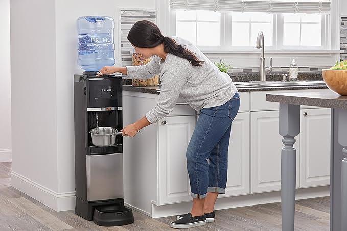 Primo Easy Top Loading Water Dispenser with Pet Station for Cat and Dog