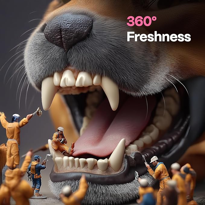 DOCO Dog Teeth Cleaning Wipes - Dog Tooth Brushing Kit, Remove Plaque & Tartar, Dental Freshen Breath, No Rinse, Easy Pet Tooth Cleaning Kit for Oral Care, Ideal for Cat Owners - Bacon Flavor, 50 ct.