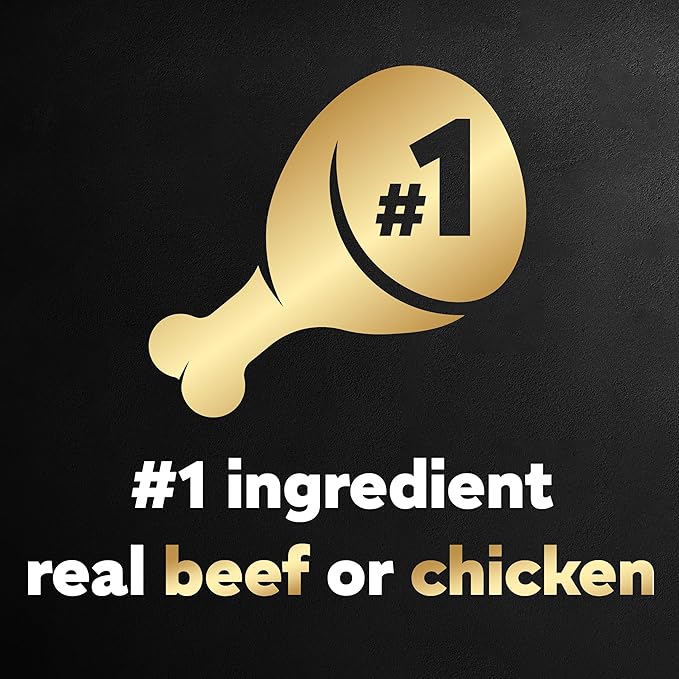 Cesar Wet Dog Food Classic Loaf in Sauce, Steak and Chicken Lovers Variety Pack with Real Meat or Real Chicken, 3.5 oz. Easy Peel Trays (36 Count, Pack of 1)