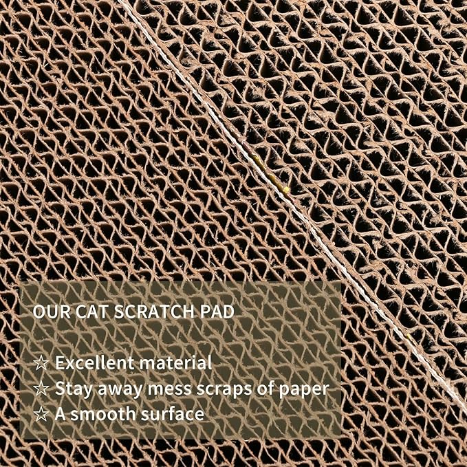 10 Packs cat Scratcher Toys Reversible Scratching Post Board for Indoor Cats Cardboard pad Sleep Play and Grind Claws