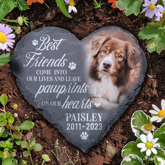 Personalized Dog Memorial Gifts for Loss of Dog, Custom Pet Memorial Stone with Photo Name Date, Stones for Dogs, Gift for Cat Lovers, Bereavement Sympathy Gift for Pet Lover, Quote 2