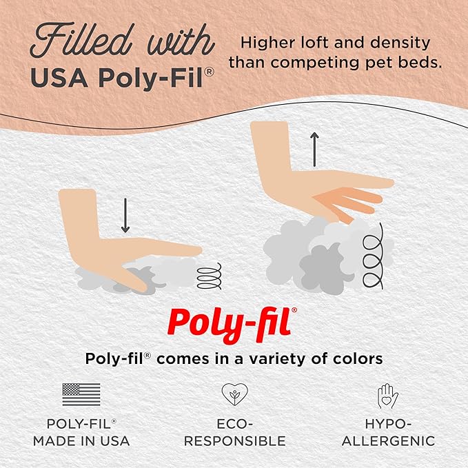 Best Friends by Sheri Original Calming Donut Dog and Cat Bed, Lux Faux Fur, Oyster, (36in x 36in) - Anxiety Relief for Pets Up to 100 lbs