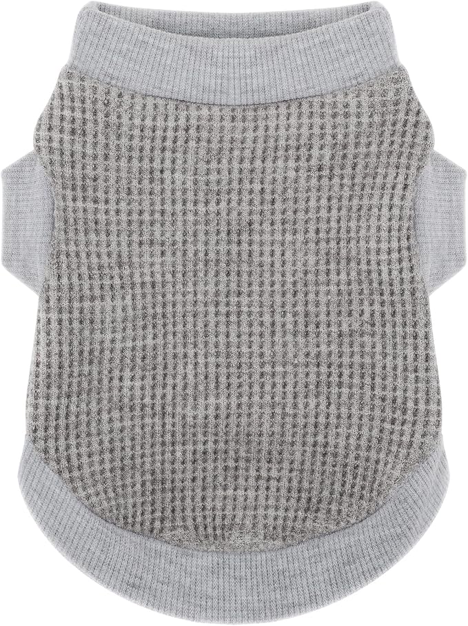 Cozy and Functional Dog Shirts for Small Puppies: Stretchable Gray Attire with Easy-On Design, Ideal for Chihuahuas and Yorkies - Enhance Comfort and Playfulness on Chill Days X-Large
