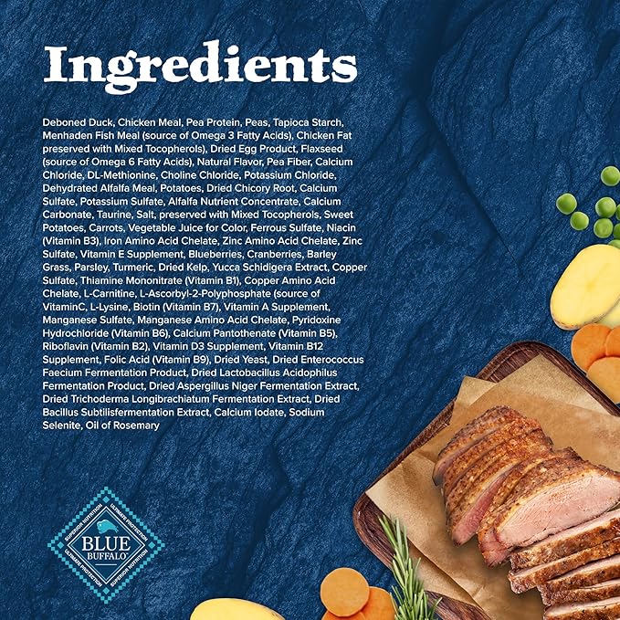 Blue Buffalo Wilderness Nature's Evolutionary Diet High-Protein, Grain-Free Natural Dry Food for Adult Cats, Duck, 5-lb. Bag