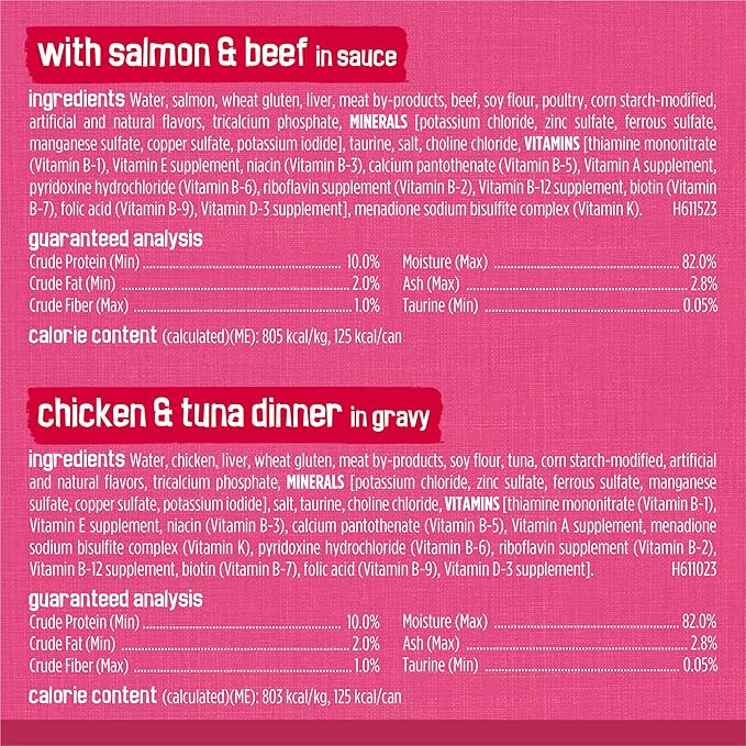 Purina Friskies Gravy Wet Cat Food Variety Pack, Surfin’ and Turfin’ Prime Filets Favorites - 48 ct. Can