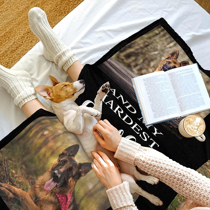 Personalized Dog Memorial Gifts for Loss of Dog, Custom Blanket with Pictures, Pet Memorial Gifts for Loss of Dogs, in Loving Memory Blankets, Loss of Pet Bereavement Gift