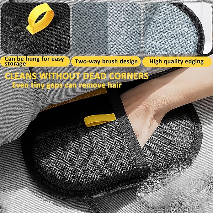 Shedly Sweep Pro, Pet Hair Removal Glove, Reusable Washable Electrostatic Pet Hair Removal Glove, Perfect for Clothing, Couch, Carpet, Car Seat (1PCS)