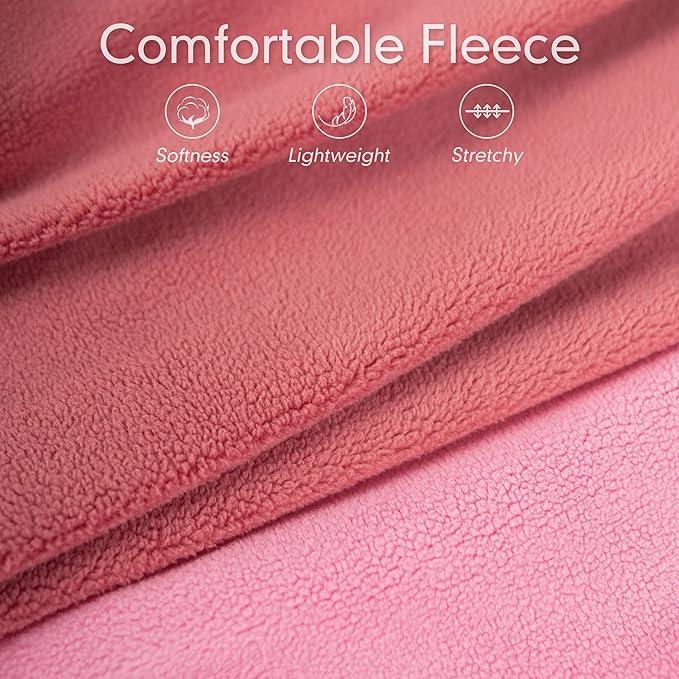 cyeollo 2 Pack Fleece Dog Sweater Vest Dog Sweatshirt Reflective Lightweight Pet Clothes for Large Dogs Girl Pet Apparel Pink, Fuschia, XXXL