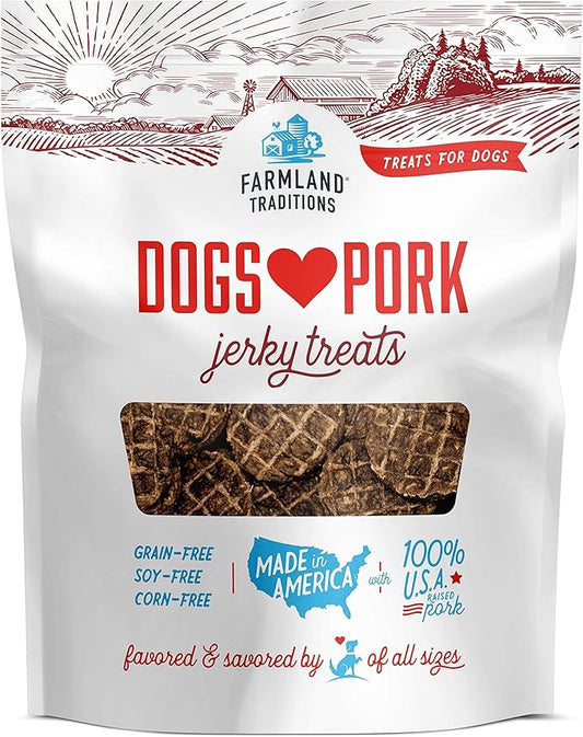 Farmland Traditions New Filler Free Dogs Love Pork Premium Jerky Treats for Dogs (40 oz.)