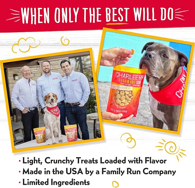 Charlee Bear Grain-Free Bear Crunch Turkey, Sweet Potato & Cranberry Flavor 8 oz