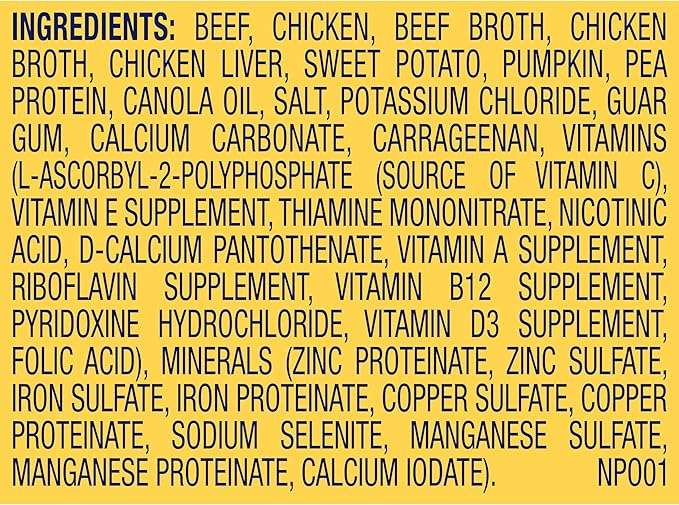 Nature's Recipe Grain Free Beef, Sweet Potato, and Pumpkin Recipe Wet Dog Food, 13 oz. Can, 12 Count